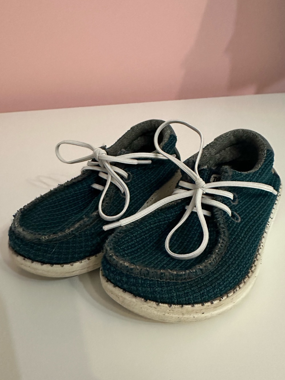 Hey Dude Kids Teal Knit Lace-Up Casual Shoes